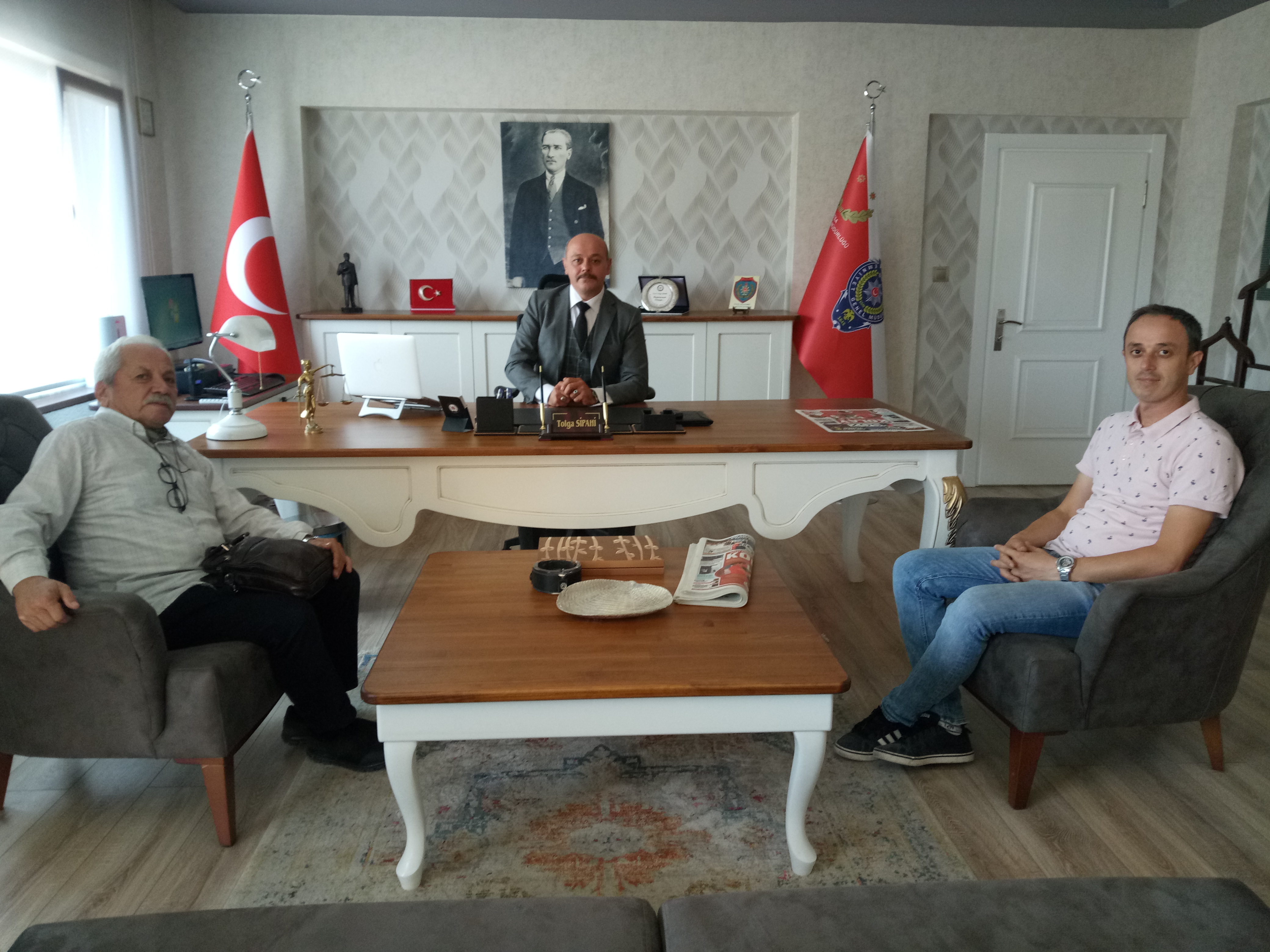 YENİ EMNİYET MÜDÜRÜMÜZÜ MAKAMINDA ZİYARET ETTİK