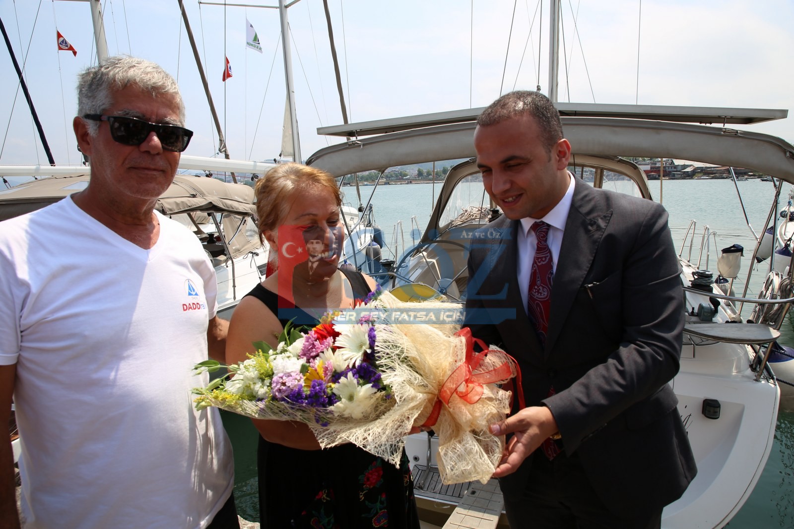 5’İ YABANCI 10 YELKENCİ FATSA LİMANINDA