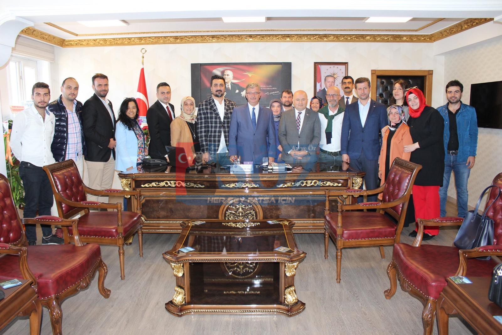 KIZILAY FATSA ŞUBESİ MÜLKİ AMİRLERİ ZİYARET ETTİ