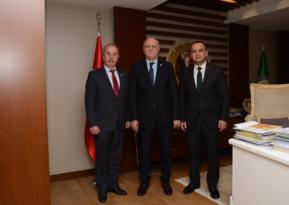 BAŞKAN KİBAR VE HAYDAR GÜRSU TZOB BAŞKANINI ZİYARET ETTİ