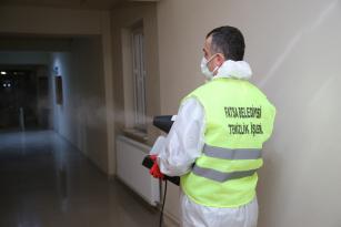 FATSA’DA DEZENFEKTE ÇALIŞMALARI SÜRÜYOR