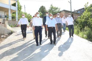 İNÖNÜ MAHALLESİ UZUN YILLAR HAYALİNİ KURDUĞU KONFORLU YOL AĞINA KAVUŞUYOR