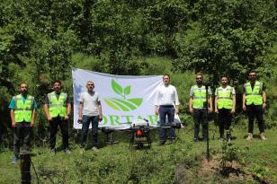 FINDIK BAHÇELERİ ZİHA İLE İLAÇLANIYOR