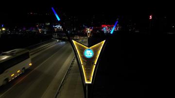 OSB KÖPRÜSÜ AYDINLATMASIYLA GÖRSEL BİR GÜZELLİĞE KAVUŞTU