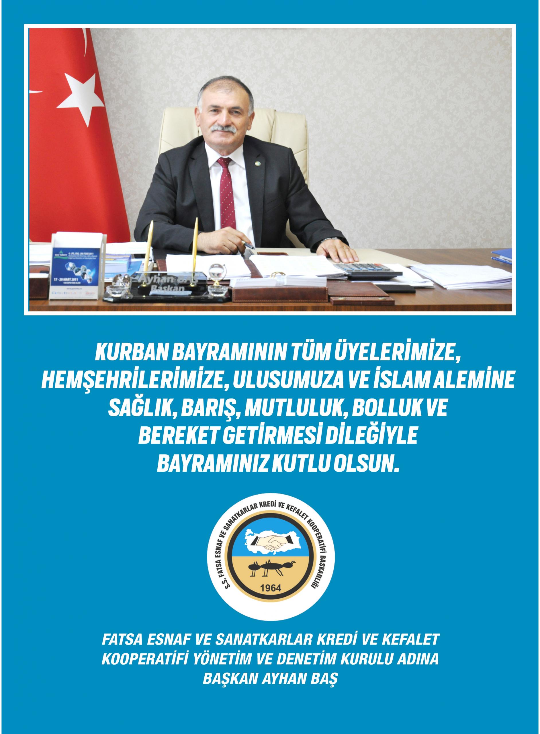 ESNAF KEFALET KOOPERATİFİ KURBAN BAYRAMI İLANI