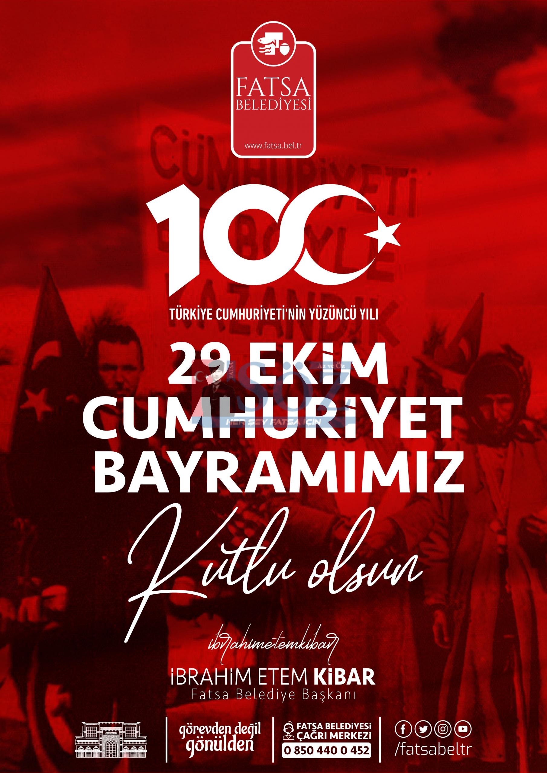 FATSA BELEDİYESİ 29 EKİM CUMHURİYET BAYRAMI İLANI