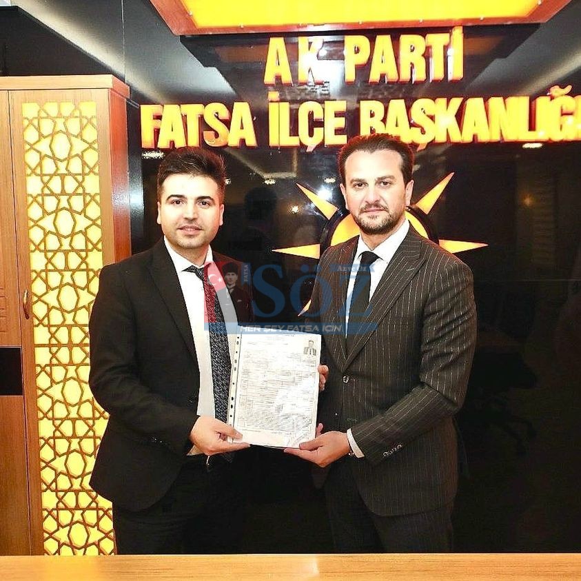Murat Yeşildaş, Fatsa Belediye Başkanlığı için Aday Adayı oldu…