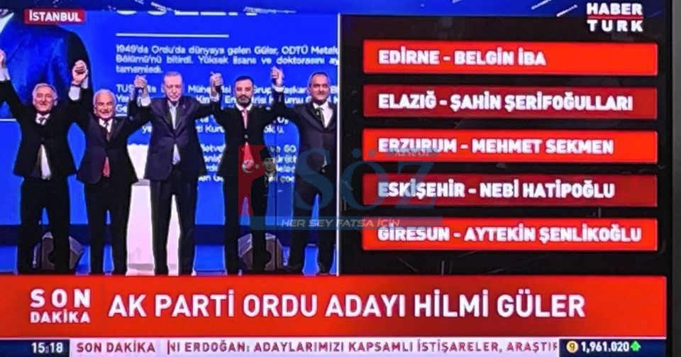 ORDU TEKRAR MEHMET HİLMİ GÜLER’E EMANET