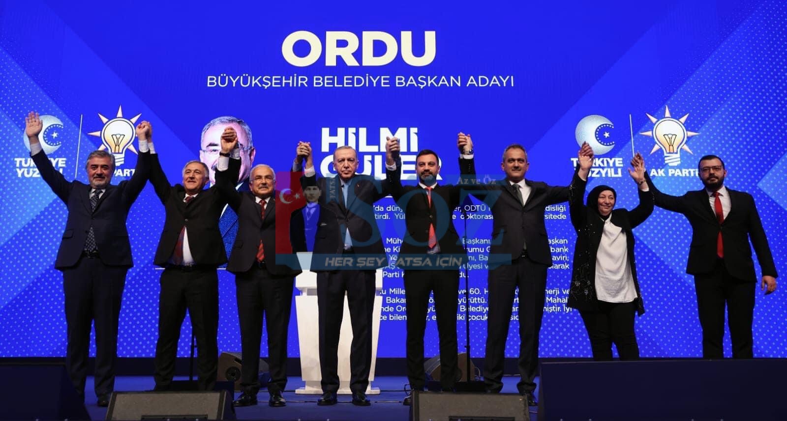 ERDOĞAN, BAŞKAN GÜLER İLE DEVAM DEDİ