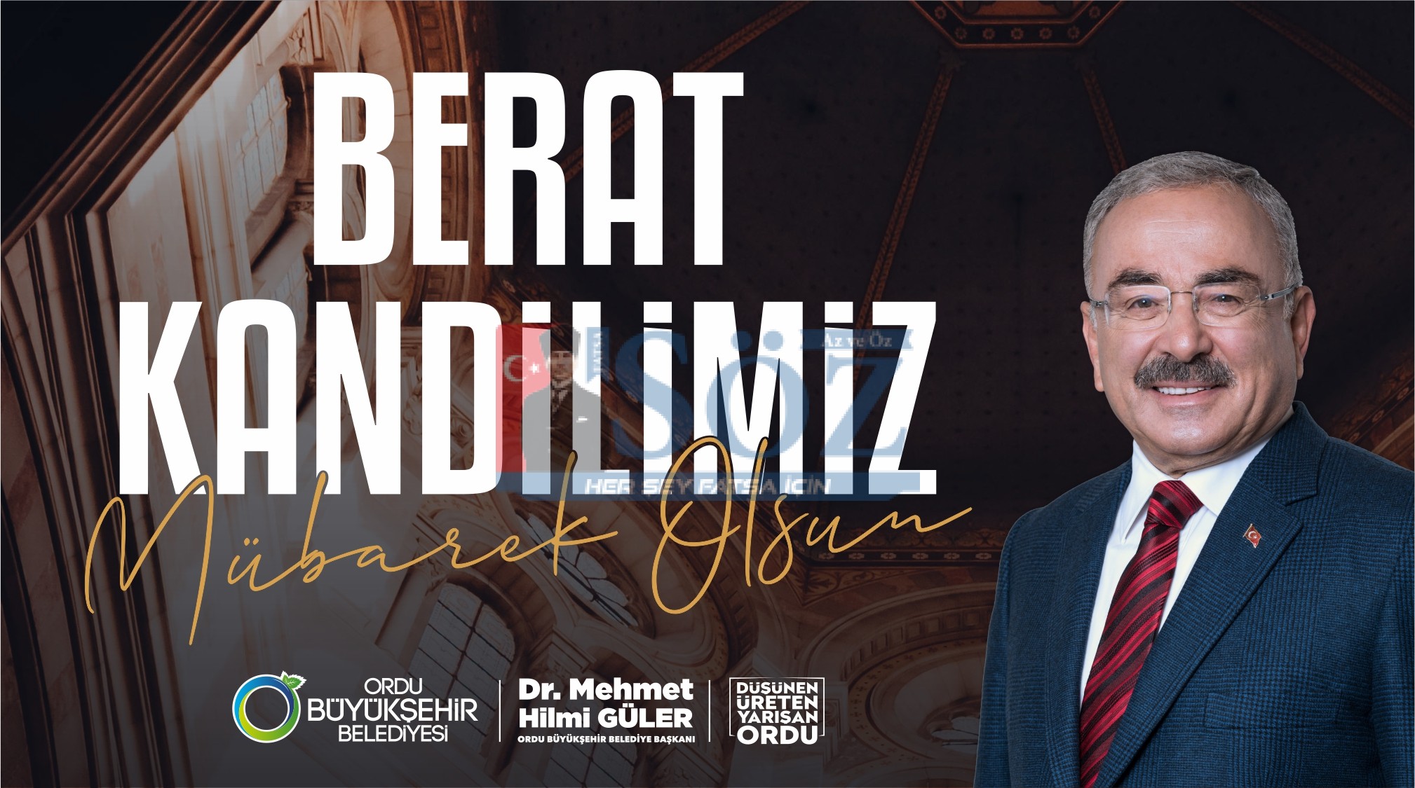 BAŞKAN GÜLER’DEN BERAT KANDİLİ MESAJI