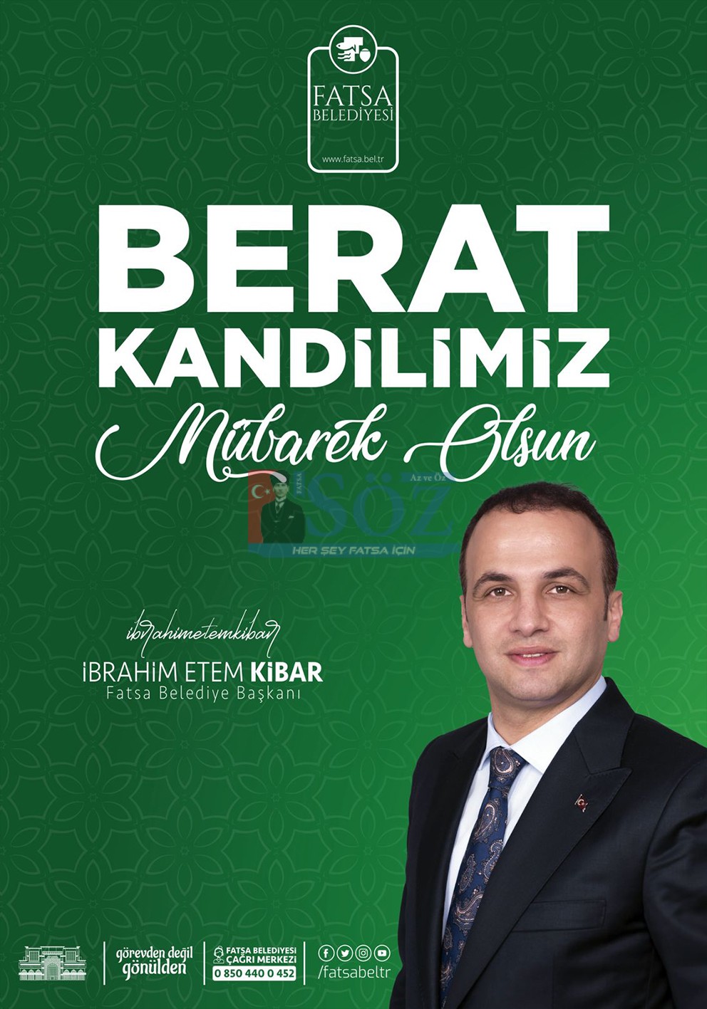 FATSA BELEDİYESİ BERAT KANDİLİ İLANI