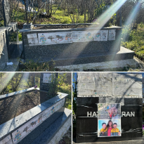 Çocukların anne hasreti mezarlığı fotoğraf sergisine dönüştürdü…