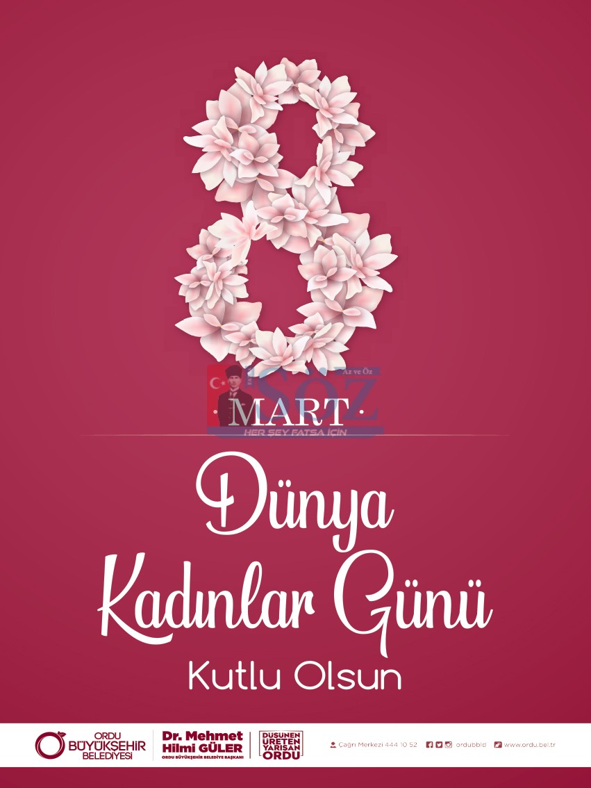 ORDU BÜYÜKŞEHİR BELEDİYESİ 8 MART İLANI