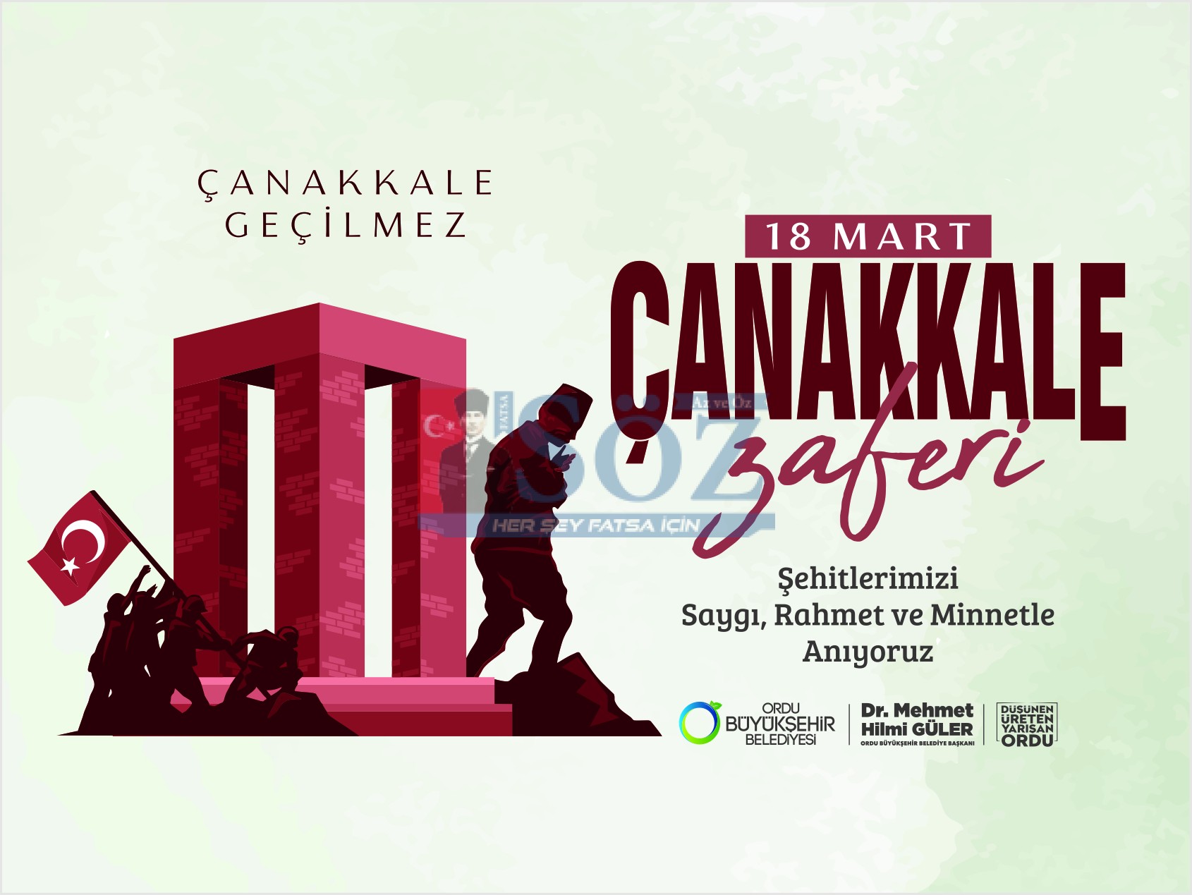 BAŞKAN GÜLER’DEN 18 MART ÇANAKKALE ZAFERİ MESAJI