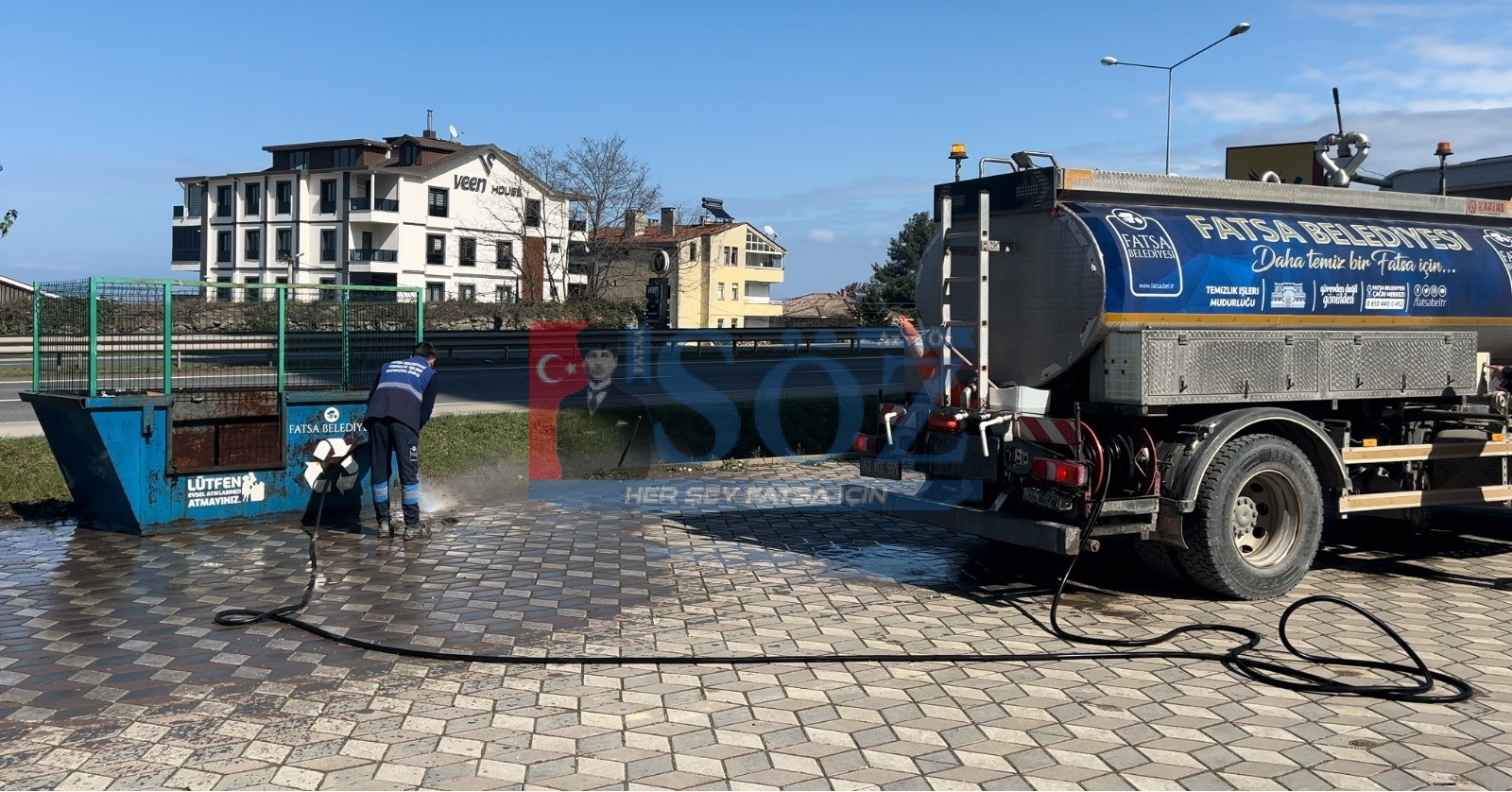 FATSA’DA BAYRAM BOYUNCA 7 BİN TON ATIK TOPLANDI