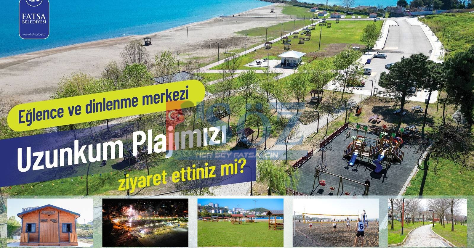 FATSA UZUNKUM PLAJI ZİYARETÇİLERİNİ BEKLİYOR