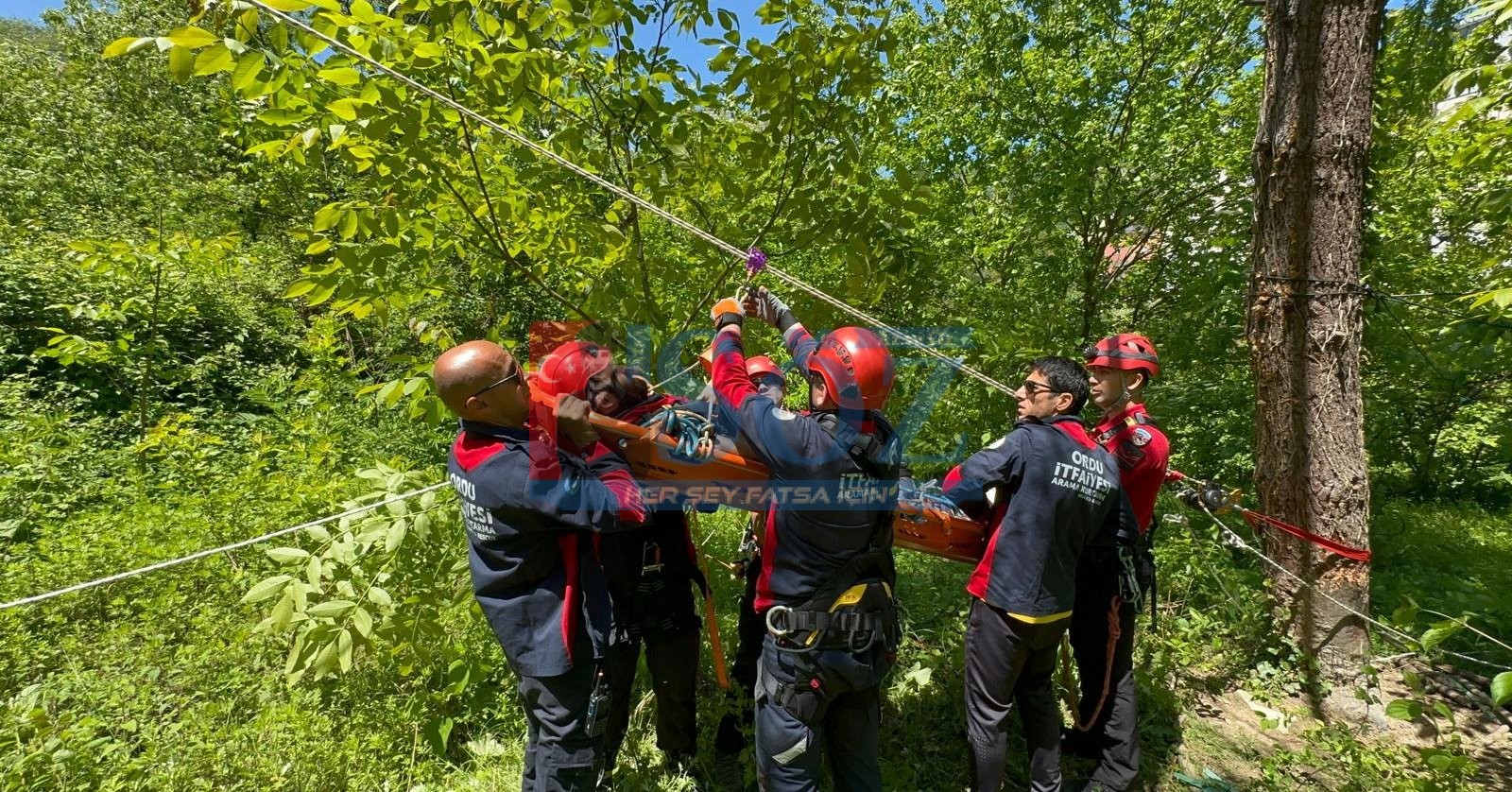 ORDU İTFAİYESİ VE JAK’TAN ORTAK TATBİKAT