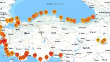 FATSA’DA DENİZ SUYU SICAKLIĞI 21 DERECEYİ GÖRDÜ