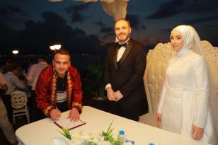 FATSA’YA FİLİSTİNLİ GELİN GELDİ