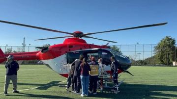 ORDU’DA YENİ DOĞAN BEBEK İÇİN AMBULANS HELİKOPTER HAVALANDI