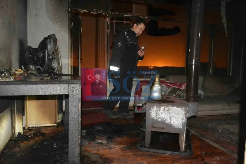 ÜNYE`DE YANGIN PANİĞİ