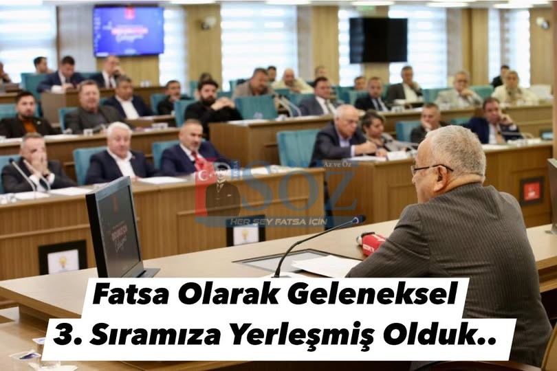 FATSA OLARAK GELENEKSEL 3.SIRAMIZA YERLEŞMİŞ OLDUK .🙂
