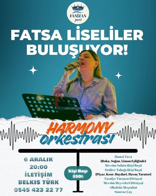 FATSA LİSELİLERDEN HAMSİ MANGAL BULUŞMASI