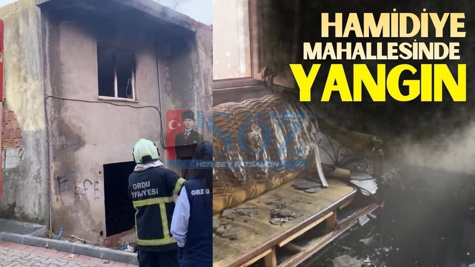 ÜNYE’DE METRUK BİNADA YANGIN: MAHALLEDE PANİĞE NEDEN OLDU