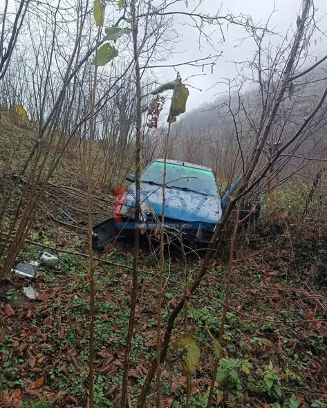 KORGAN’DA FECİ KAZA ! OTOMOBİL BAHÇEYE UÇTU: 2 YARALI