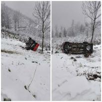 AYBASTI–GÖLKÖY YOLUNDA KAZA: 4 YARALI