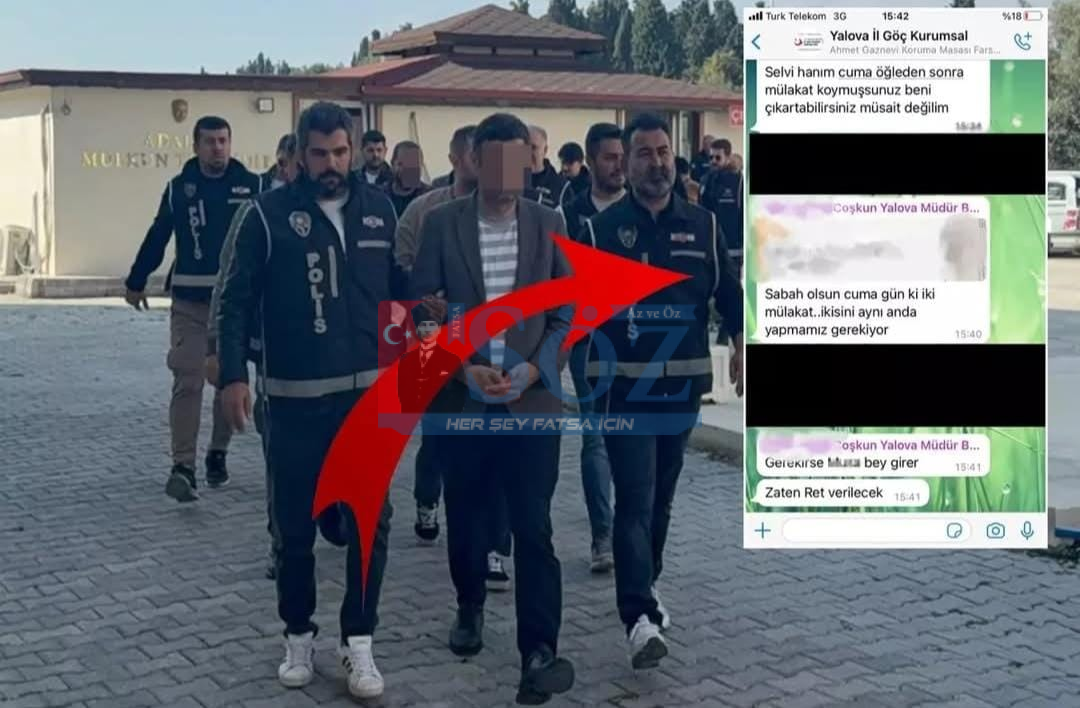 GÖREVDEN UZAKLAŞTIRILAN İL GÖÇ İDARESİ MÜDÜRÜNÜN MESAJLARI ORTAYA ÇIKTI