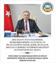 BAŞKAN AYHAN BAŞ’TAN YENİ YIL MESAJI