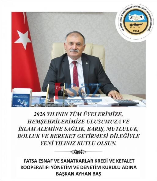 BAŞKAN AYHAN BAŞ’TAN YENİ YIL MESAJI