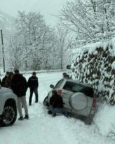 FATSA–AYBASTI YOLUNDA KAR ETKİLİ