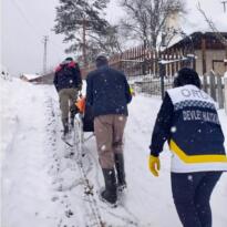 ZORLU KIŞ ŞARTLARINDA HASTAYA UMUT OLDULAR