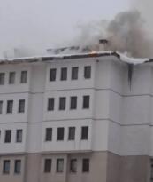 MESUDİYE’DE BACA YANGINI KORKUTTU