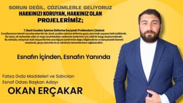 FATSA GIDA MADDELERİ ODASI BAŞKAN ADAYI OKAN ERÇAKAR’IN BAZI PROJELERİ…