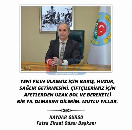 HAYDAR GÜRSU’DAN YENİ YIL MESAJI