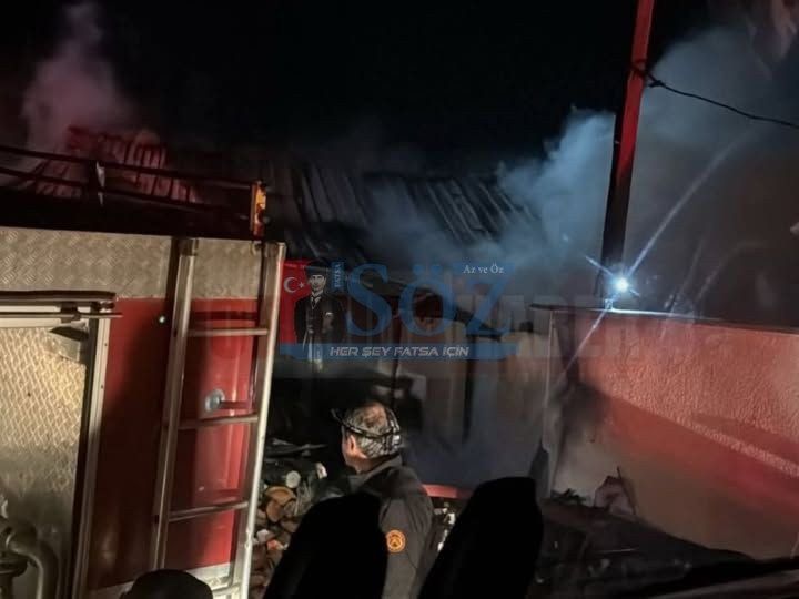 KORGAN’DA AHIR YANGINI :5 HAYVAN TELEF OLDU