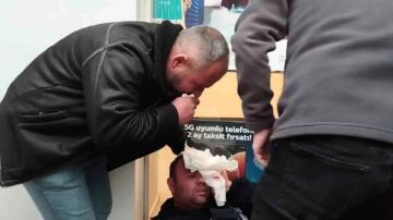 KOMŞU İLÇEMİZ ÜNYE’DE TABELA DÜŞTÜ :BELEDİYE İŞÇİSİ YARALANDI