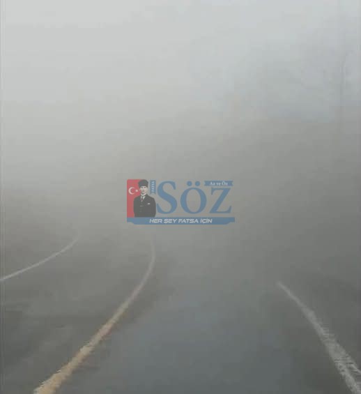 FATSA–KORGAN YOLUNDA YOĞUN SİS ETKİLİ OLUYOR