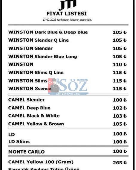 SİGARAYA BİR ZAM DAHA