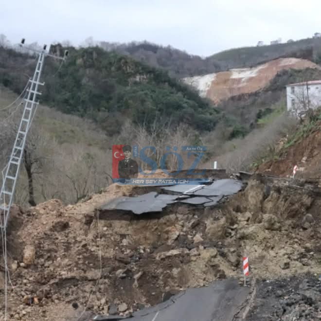 ÜNYE–AKKUŞ–NİKSAR YOLU ULAŞIMA KAPANDI