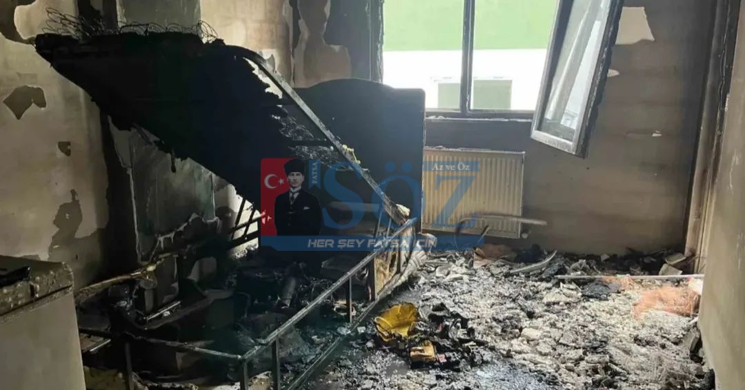 ÜNYE’DE YANGIN PANİĞİ