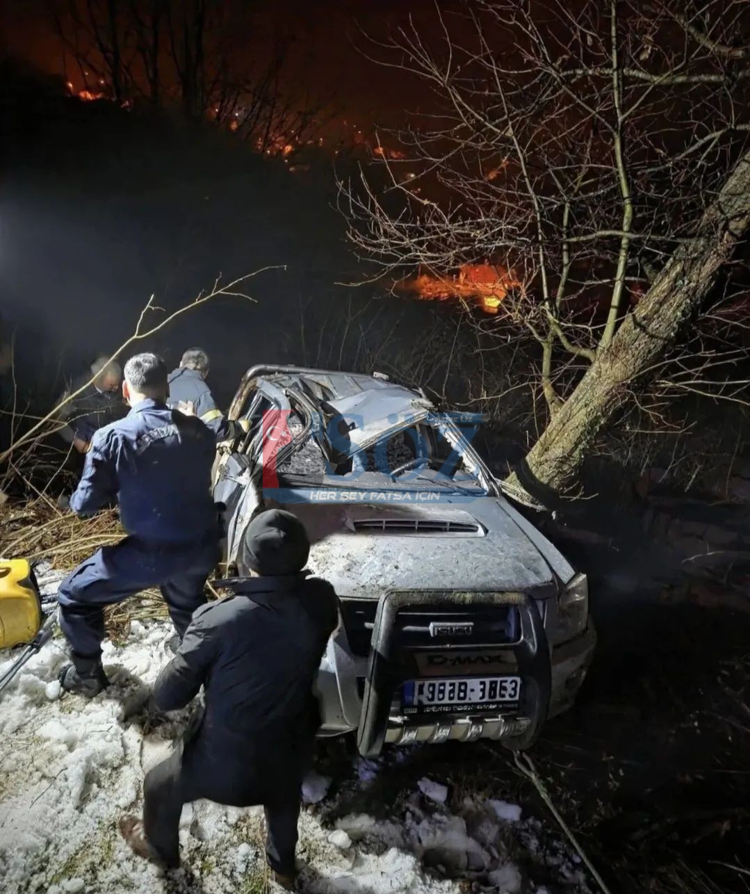 PERŞEMBE’DE SİS KAZASI: 3 YARALI