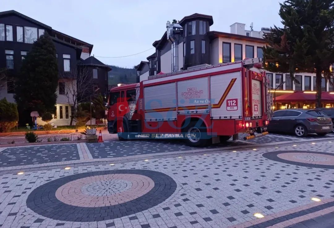 Fatsa’da İftara Dakikalar Kala Baca Yangını.