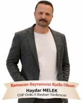 Cumhuriyet Halk Partisi Ordu İl Başkan Yardımcısı Haydar Melek, Fatsalıların Ramazan bayramını kutlar…