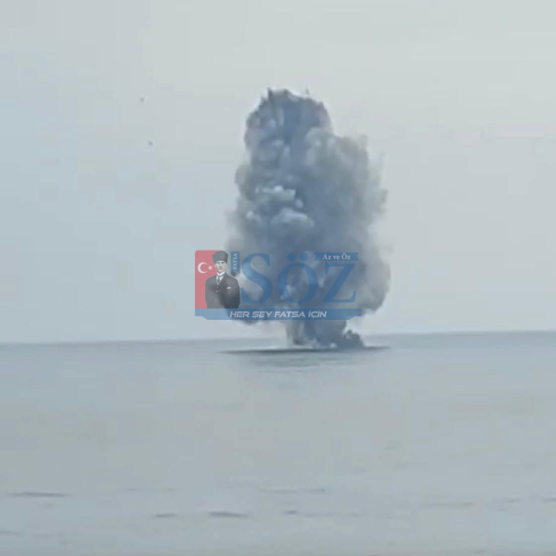 Ünye’de Kıyıya Vuran İnsansız Deniz Aracı İmha Edildi