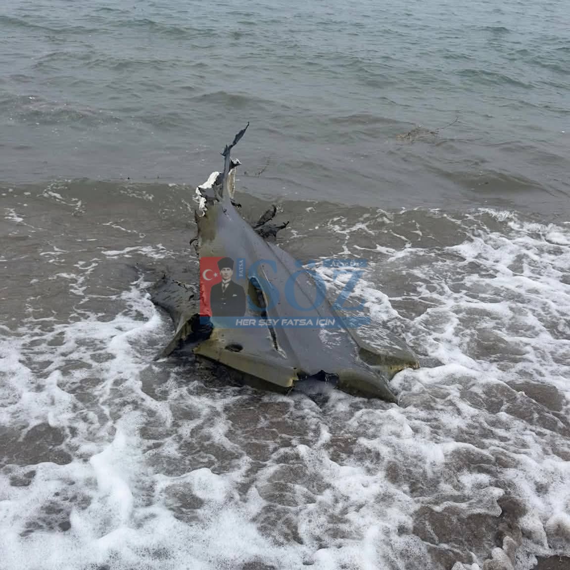Ünye’de Patlatılan İDA’nın Parçaları Sahile Vurdu