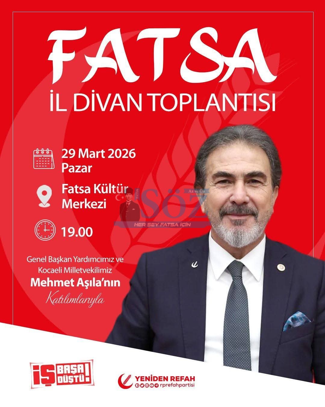 FATSA İL DİVAN TOPLANTISINA DAVET